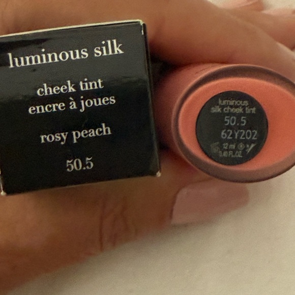 NIB- 50.5 Rosy Peach Giorgio Armani Luminous Silk Cheek Tint Blush - Picture 5 of 5